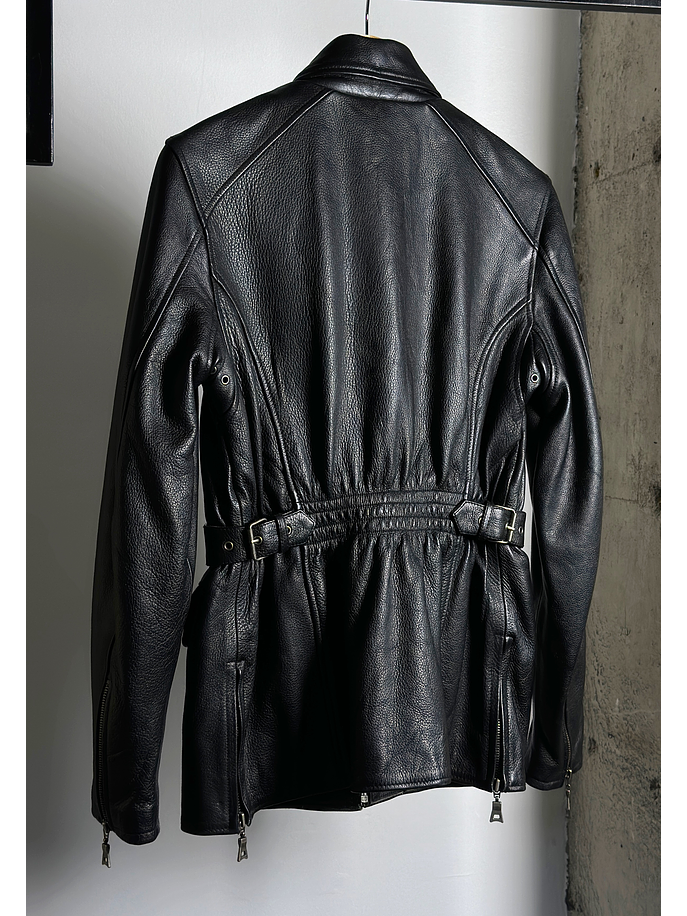 Chaqueta cuero biker vintage 3