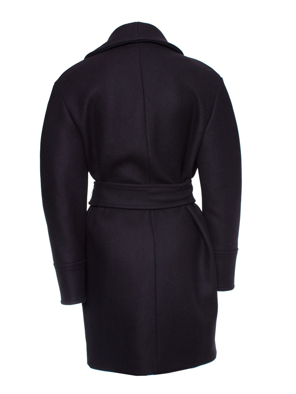 Abrigo lana azul marino  8