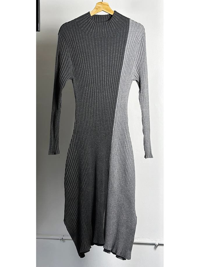 Vestido bloque color  1