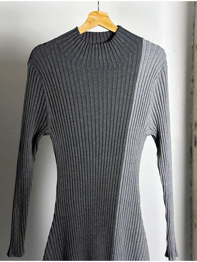 Vestido bloque color  3