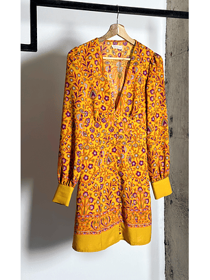 Vestido floreado escotado