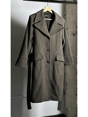 Abrigo tweed café vintage