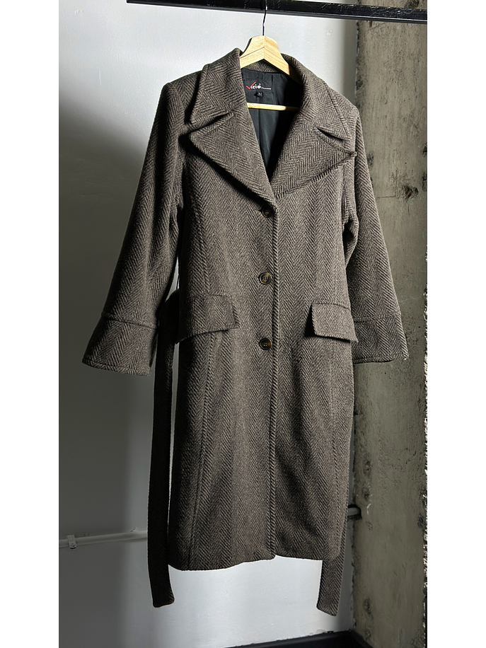 Abrigo tweed café vintage 1