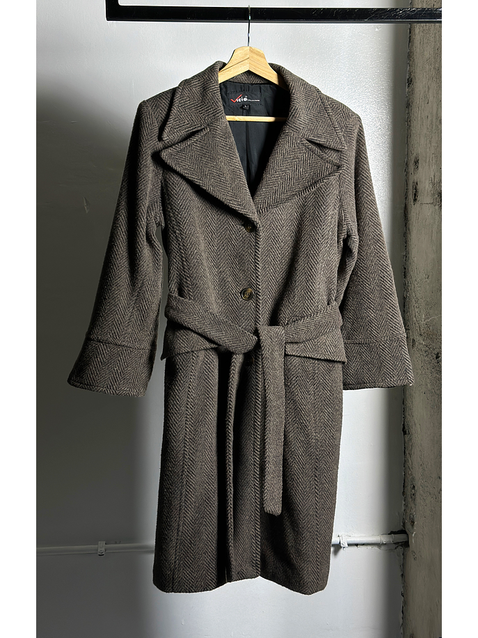 Abrigo tweed café vintage 2