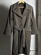 Abrigo tweed café vintage - Miniatura 2