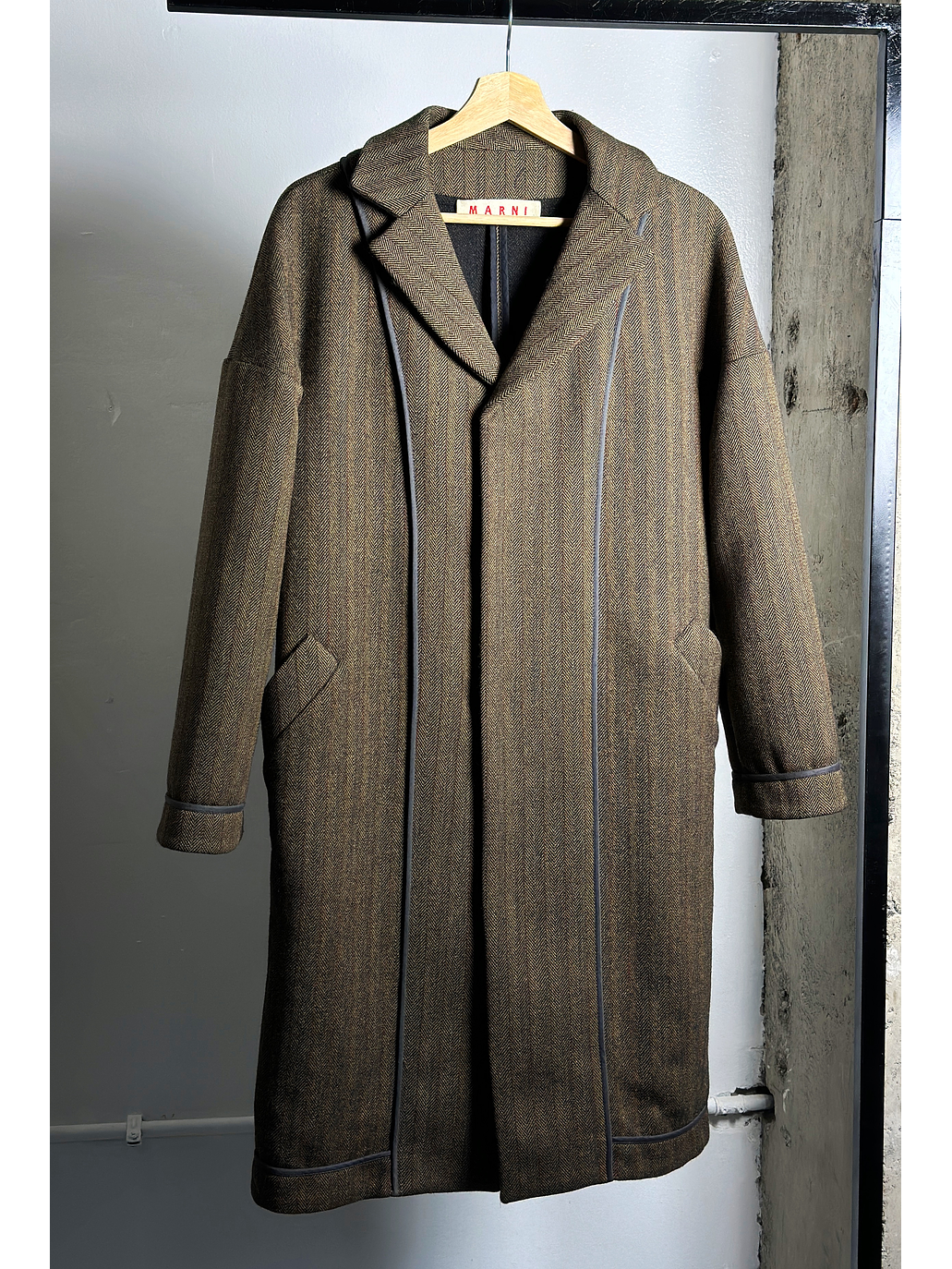 Abrigo tweed cafe  1