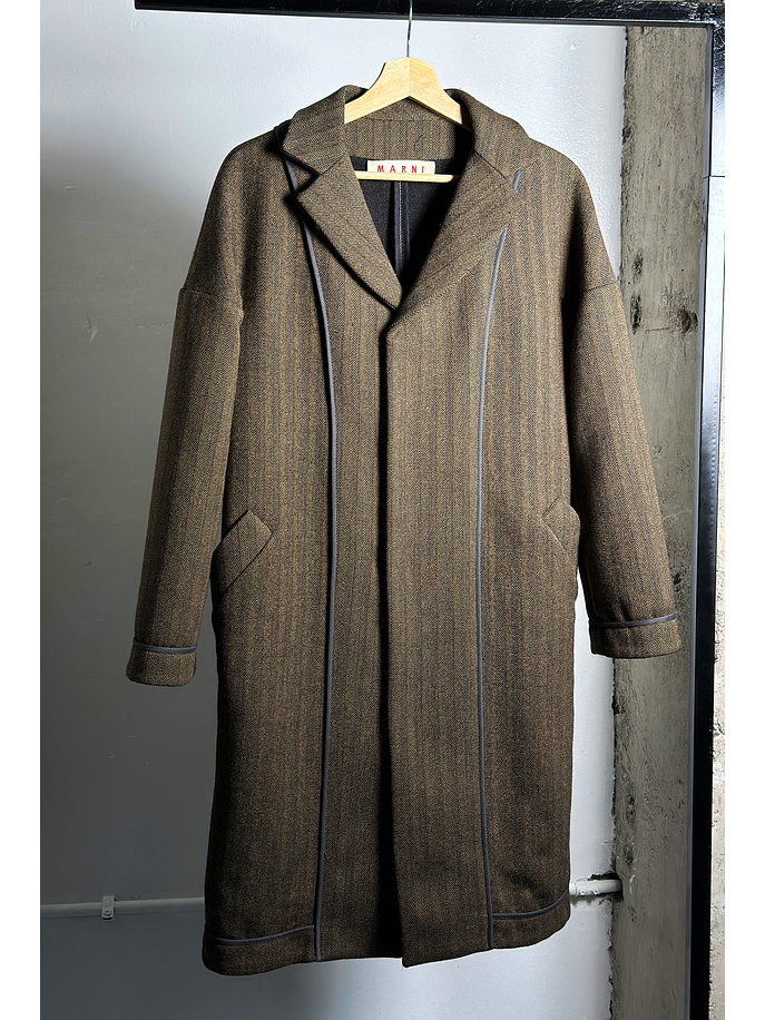 Abrigo tweed cafe  1