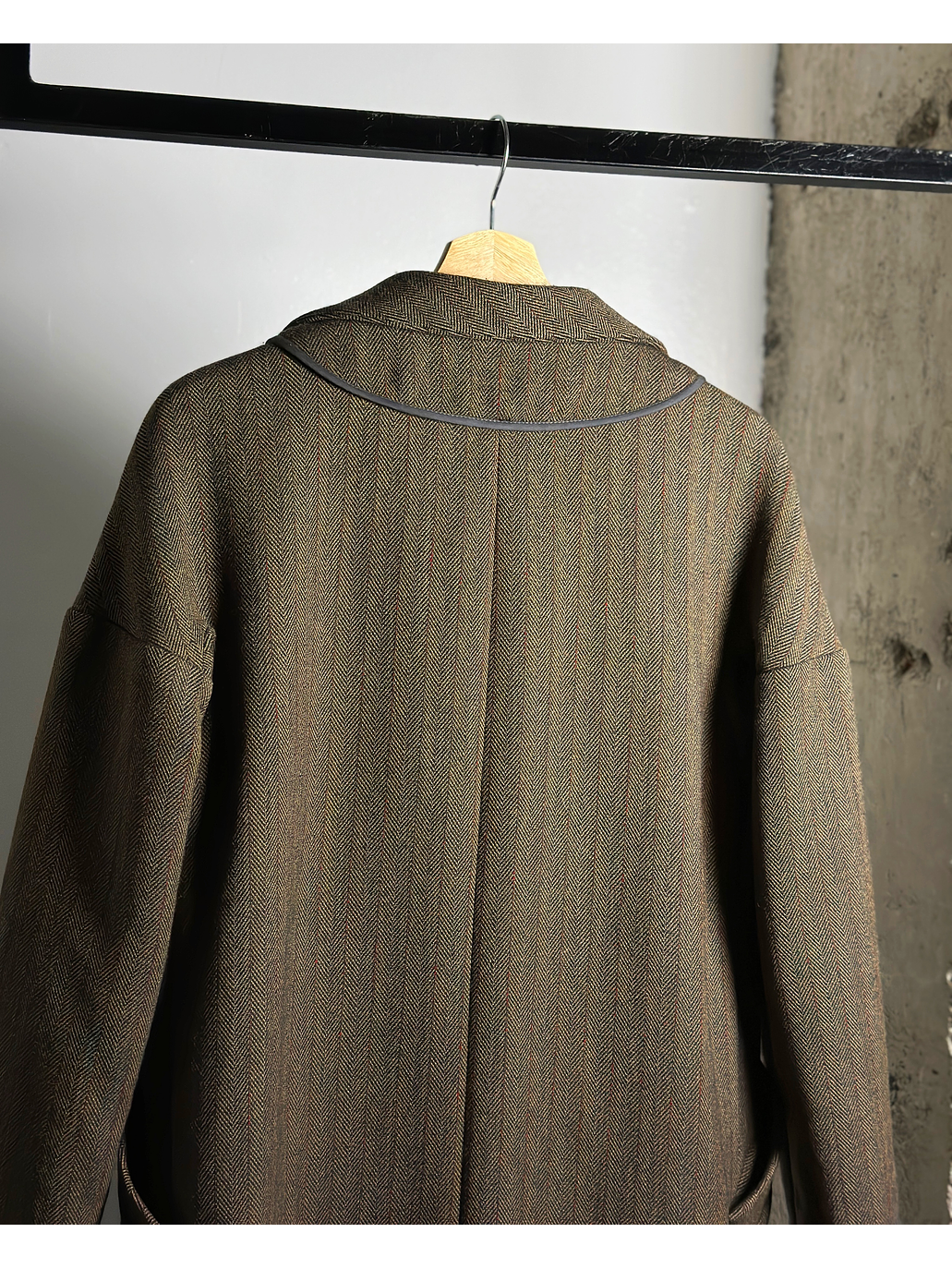 Abrigo tweed cafe  5