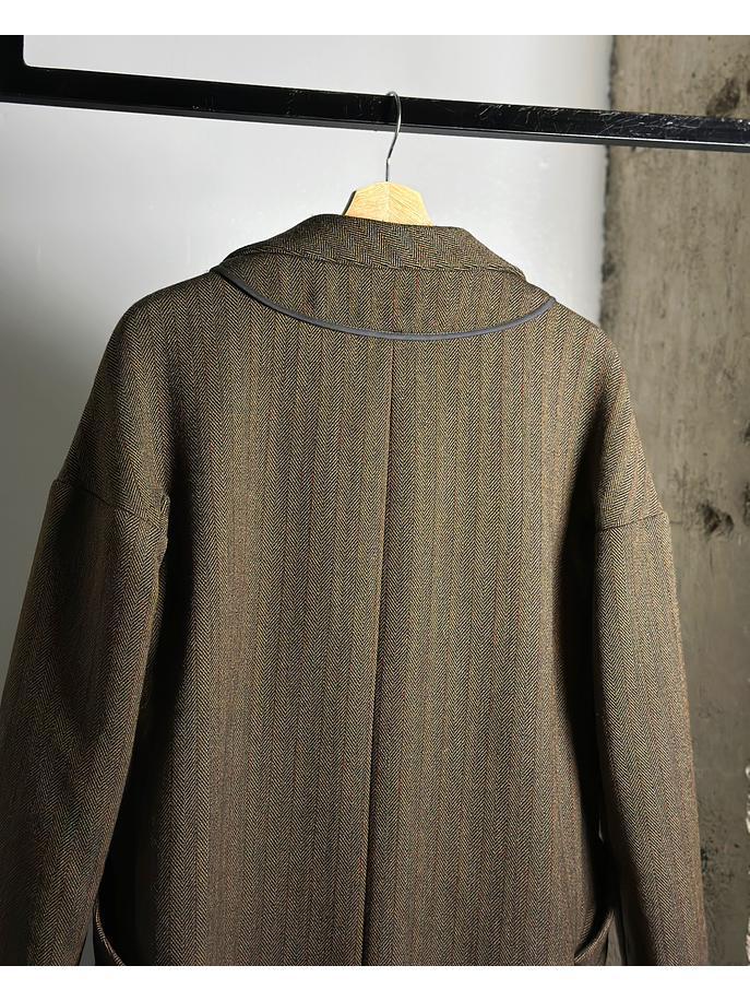 Abrigo tweed cafe  5