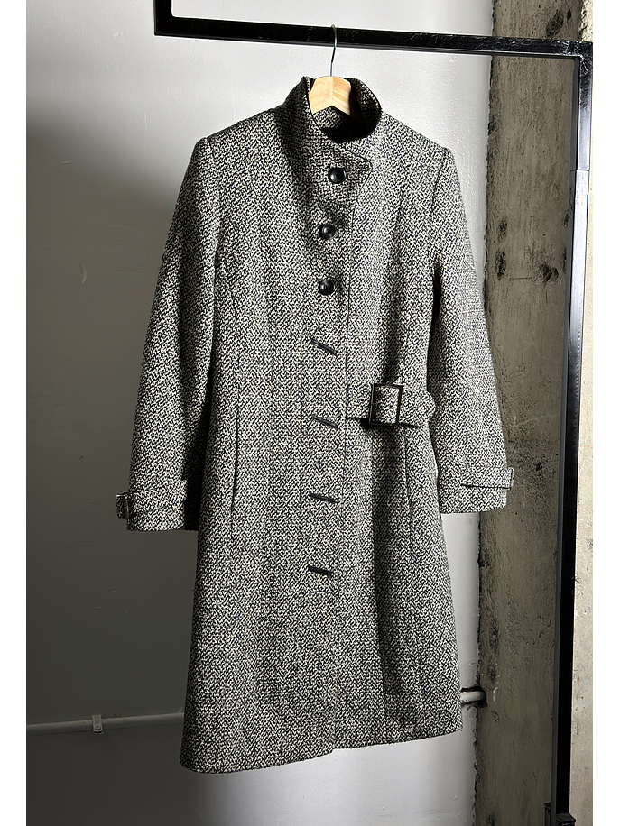 Abrigo tweed jaspeado  1