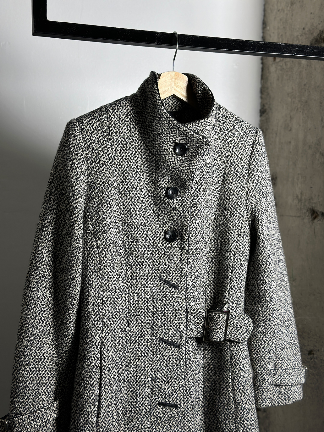 Abrigo tweed jaspeado  3