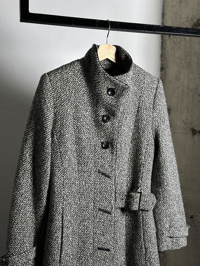 Abrigo tweed jaspeado  3