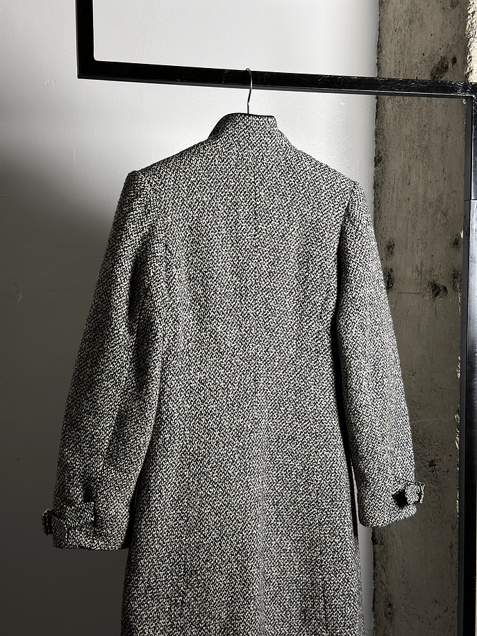 Abrigo tweed jaspeado  5