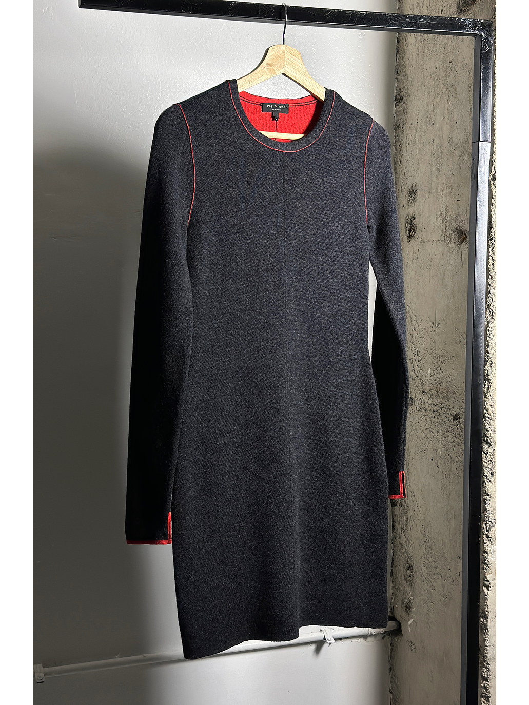 Vestido tejido plomo  1