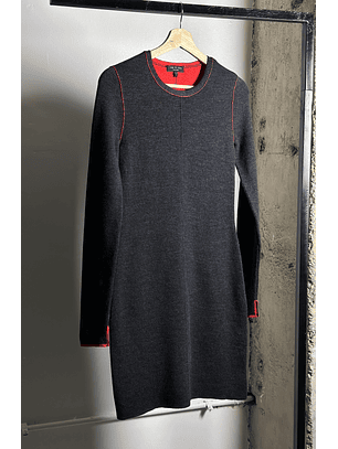 Vestido tejido plomo 