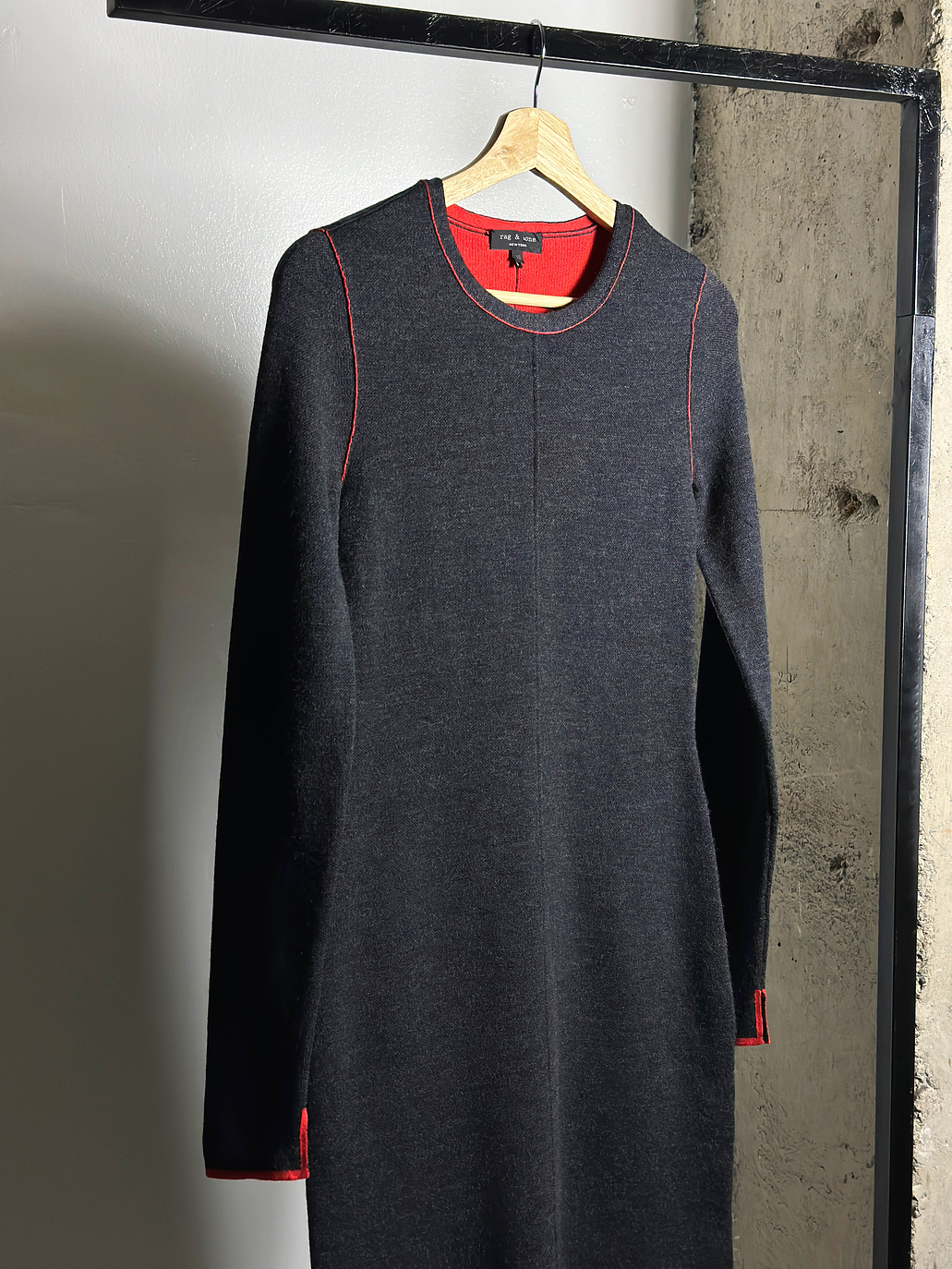 Vestido tejido plomo  2