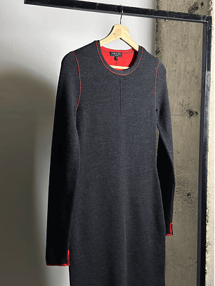 Vestido tejido plomo 