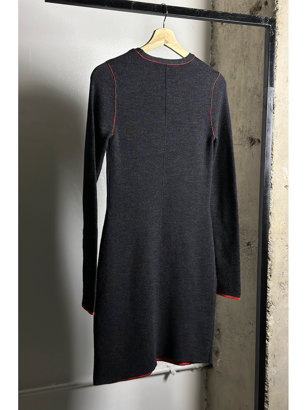 Vestido tejido plomo  4