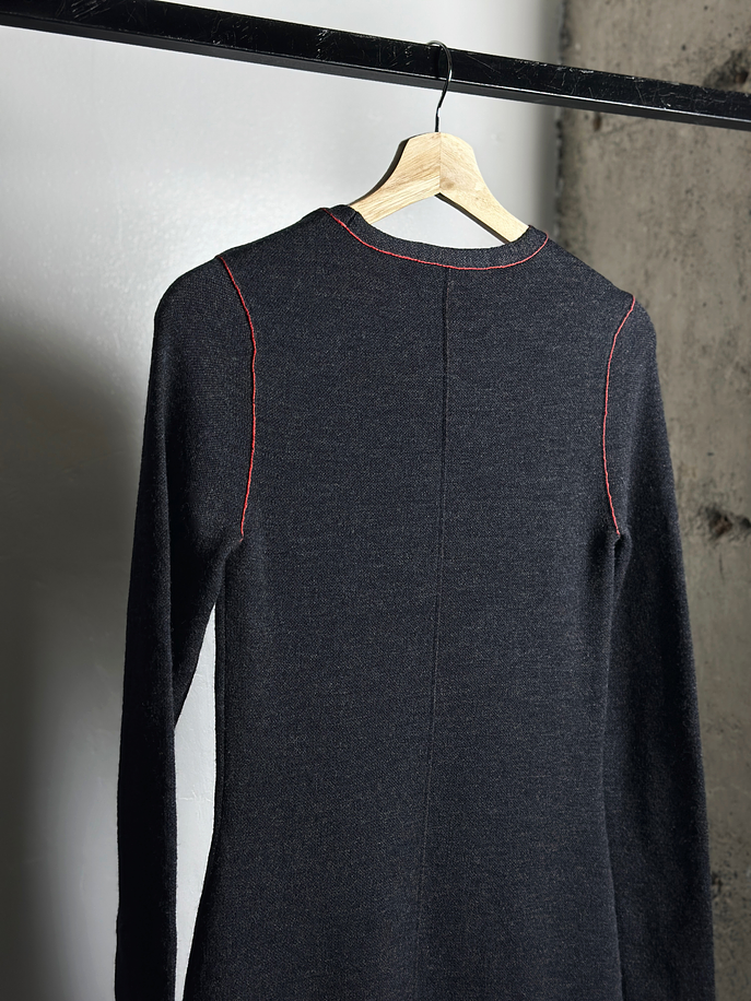 Vestido tejido plomo  5