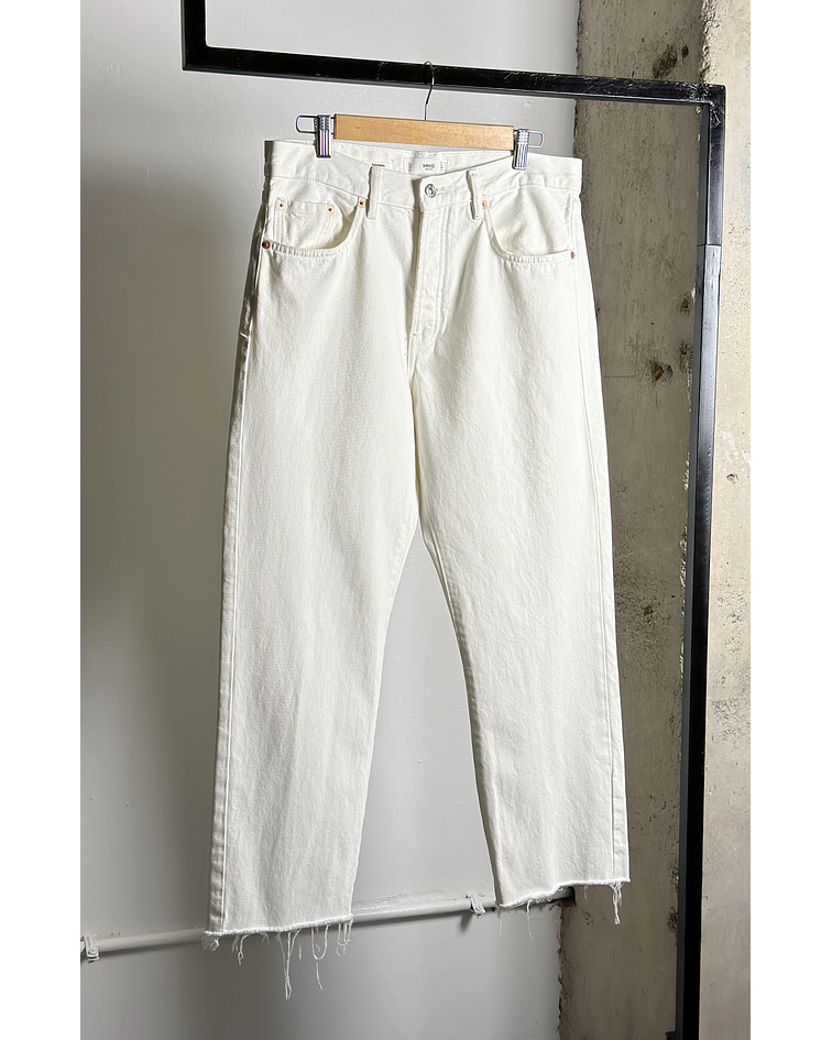 Pantalón mezclilla blanco 