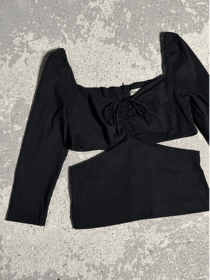 Top cut out negro 