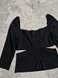 Top cut out negro  - Miniatura 4