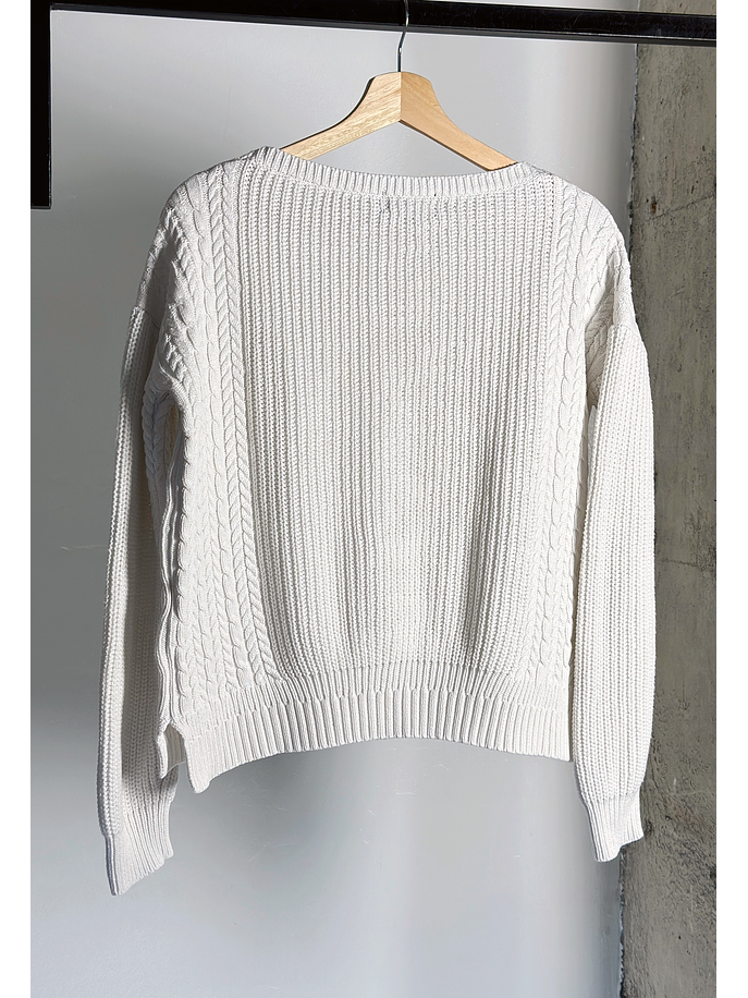 Chaleco blanco trenzado  3