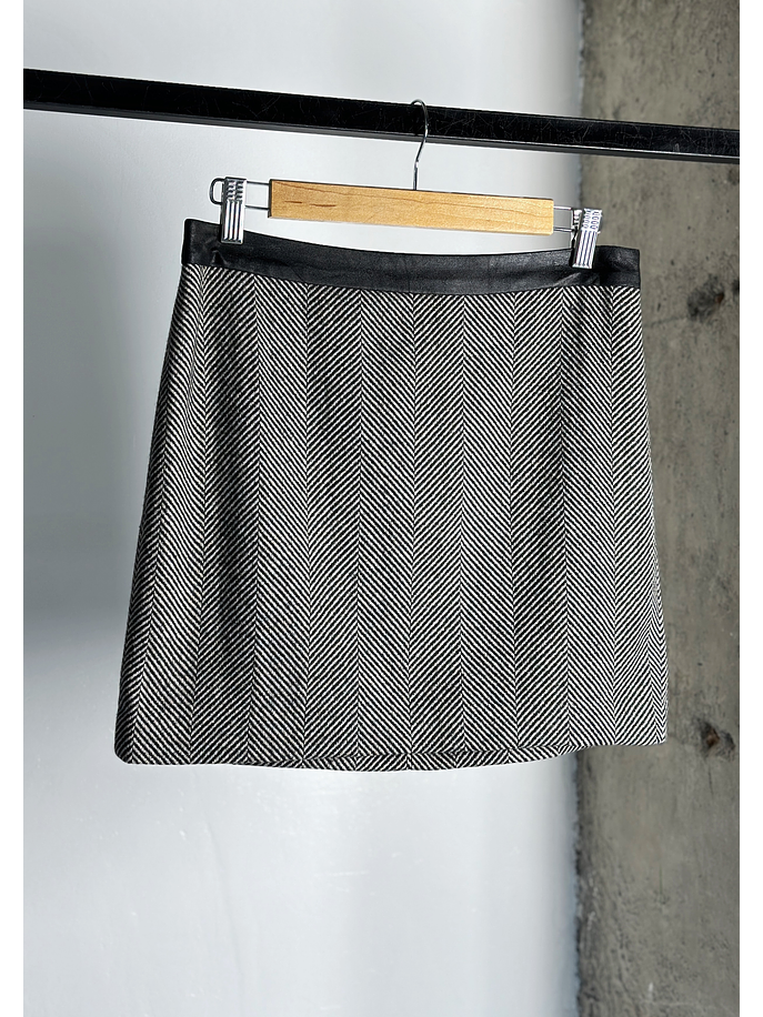 falda mini tweed espiga  1