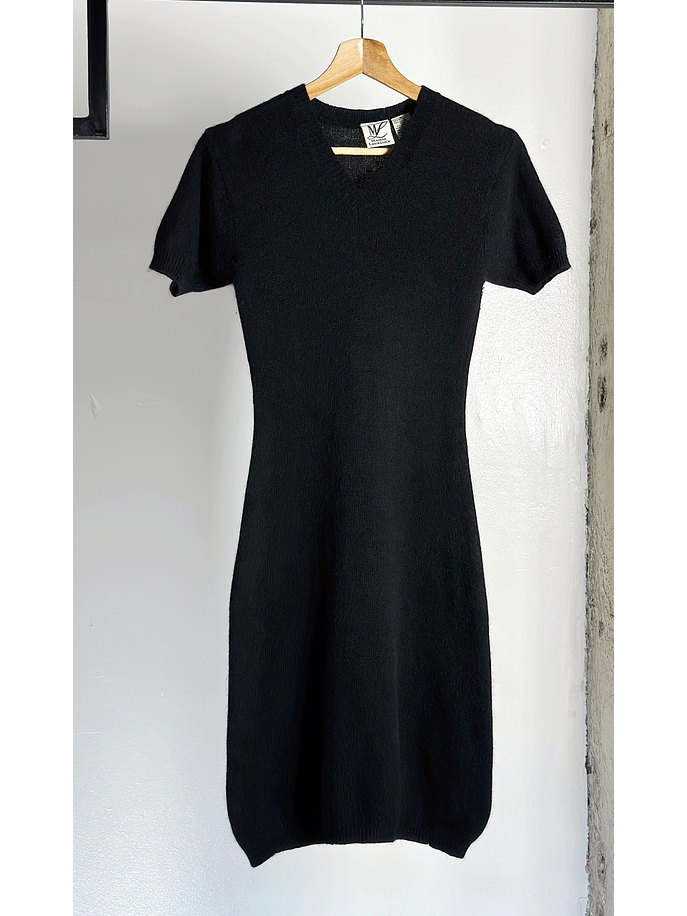 vestido de punto negro  1