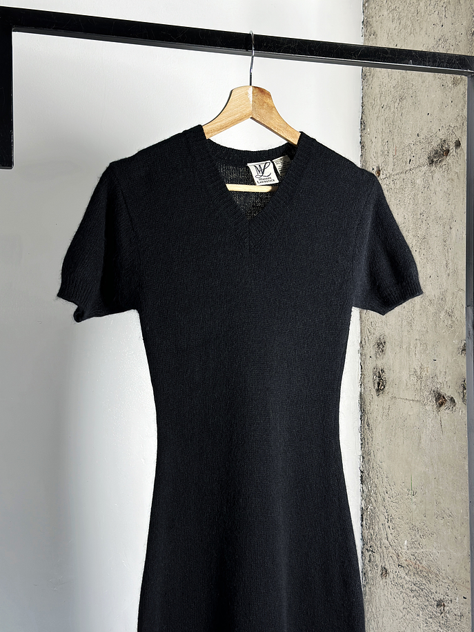 vestido de punto negro  2