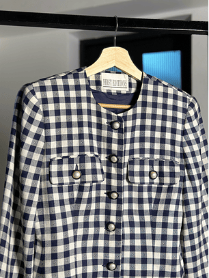 Blazer cuadrillé  vintage 