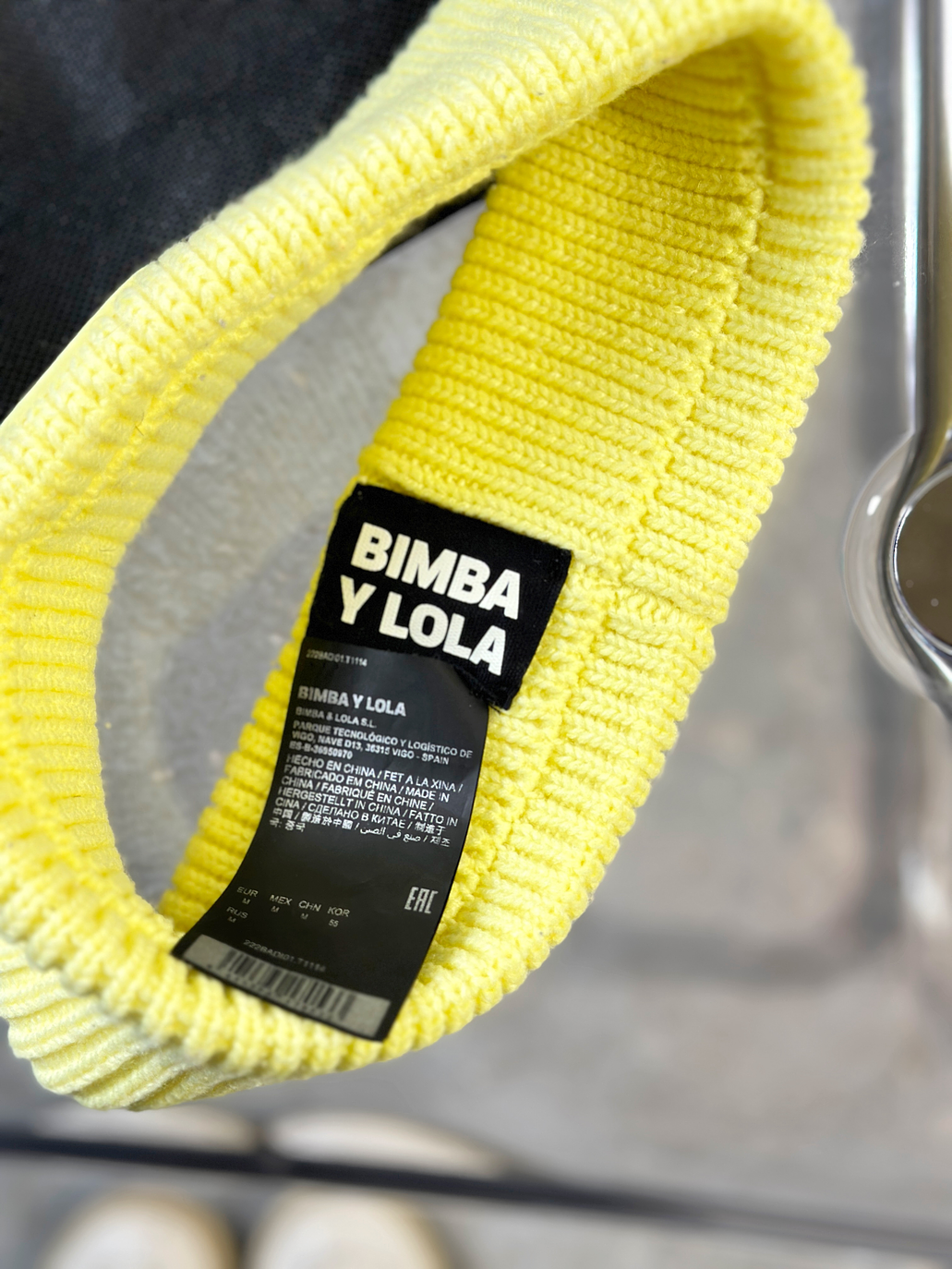 Cintillo/orejera de punto amarilla  4