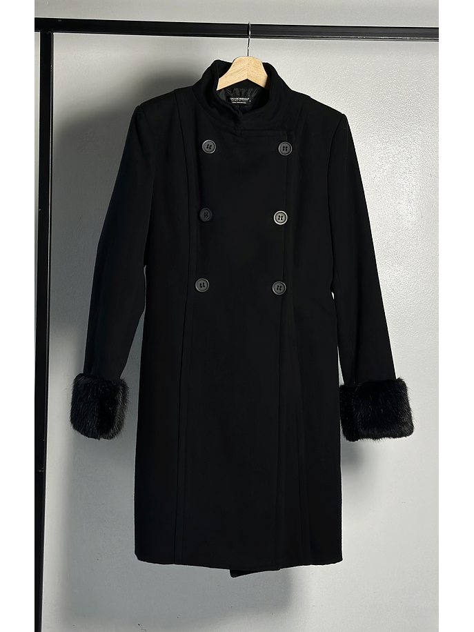 Abrigo negro militar  1