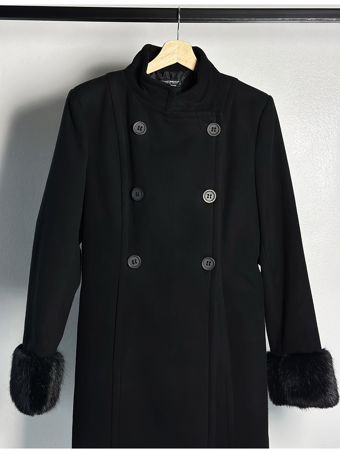 Abrigo negro militar  2