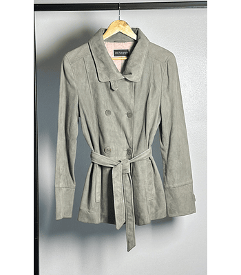 Chaqueta gris gamuza 