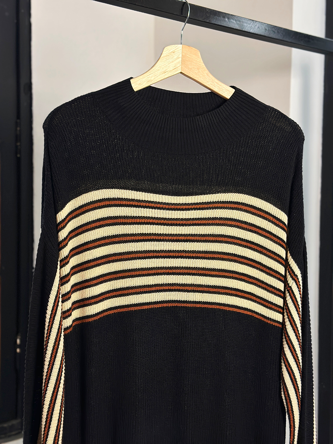 Chaleco negro con rayas  3