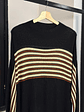 Chaleco negro con rayas  - Miniatura 3