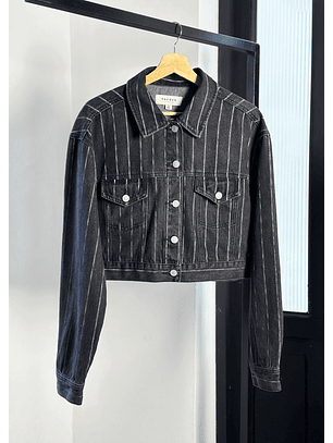 Chaqueta denim rayas