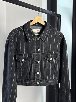 Chaqueta denim rayas
