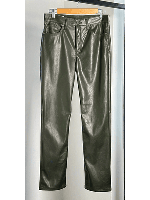 Pantalón cuerina verde 