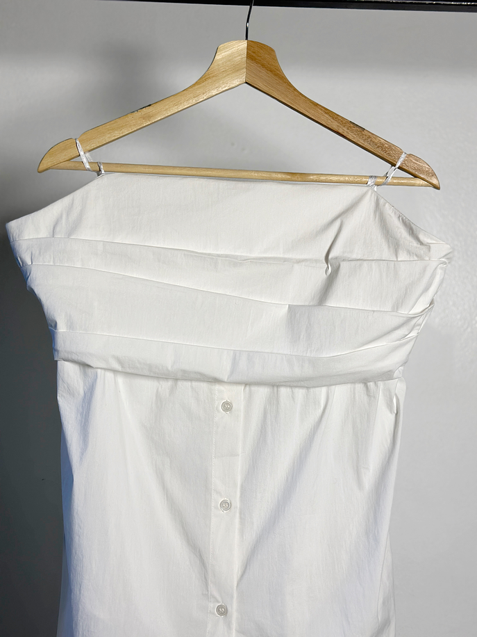 Top camisa strapless 2