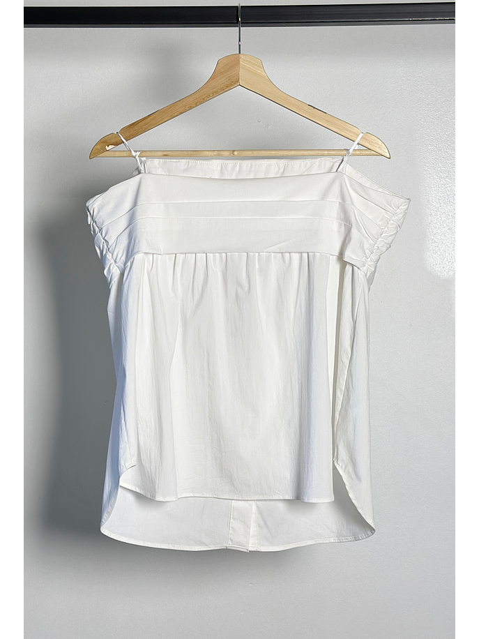 Top camisa strapless 3