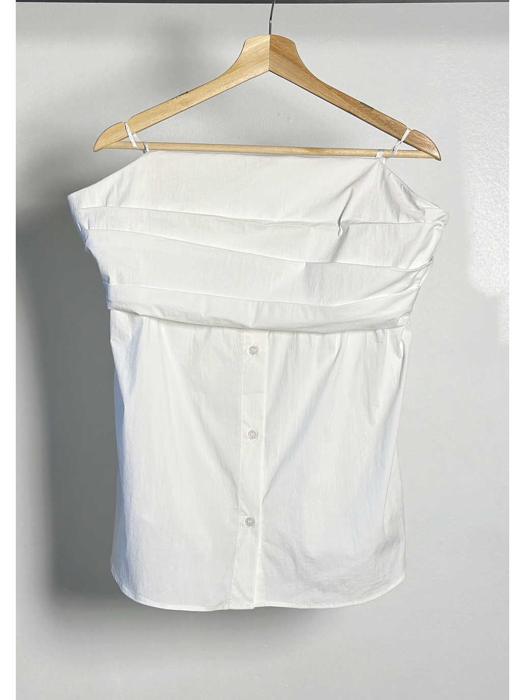 Top camisa strapless 1