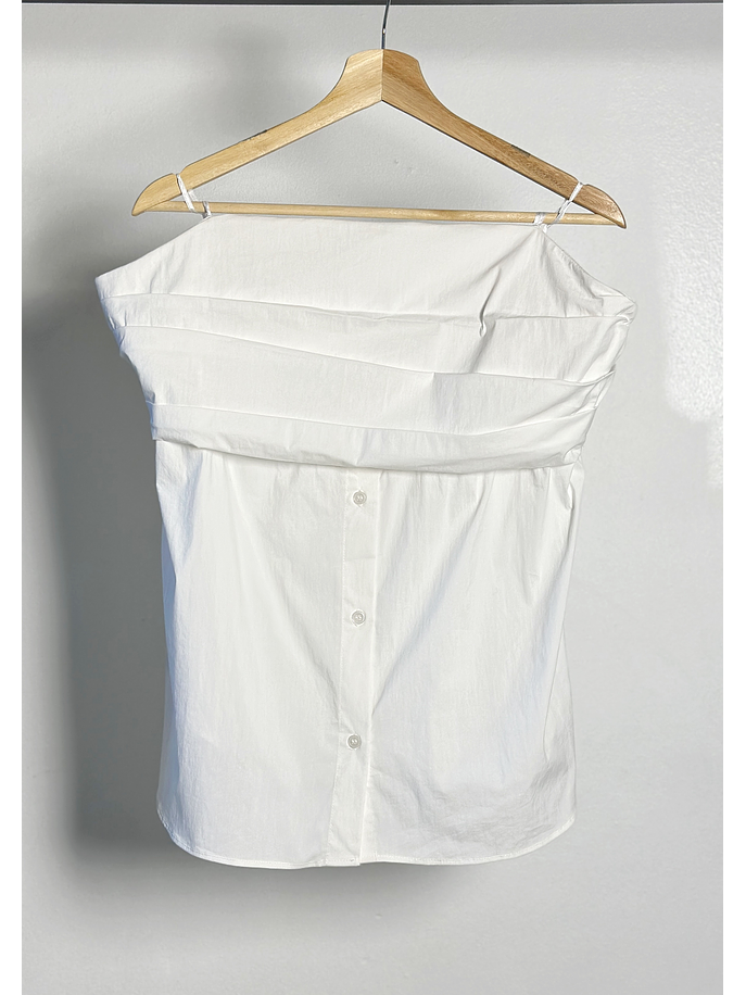 Top camisa strapless 1