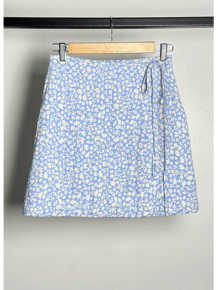 Falda floreada acolchada