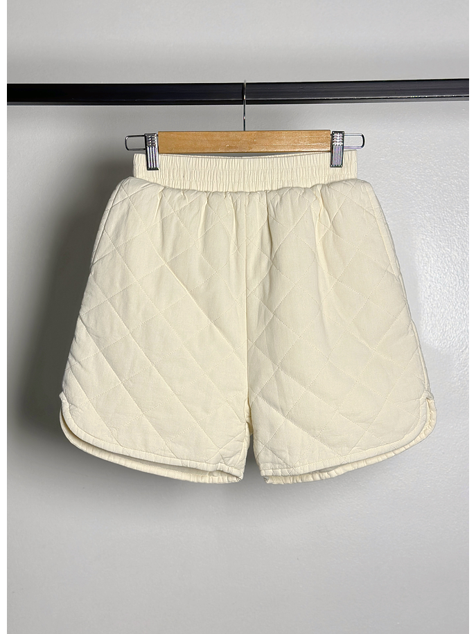 Short acolchado beige  1