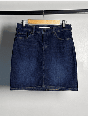 Falda mezclilla azul