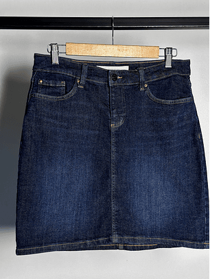 Falda mezclilla azul