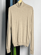 Suéter beige cuello  - Miniatura 1