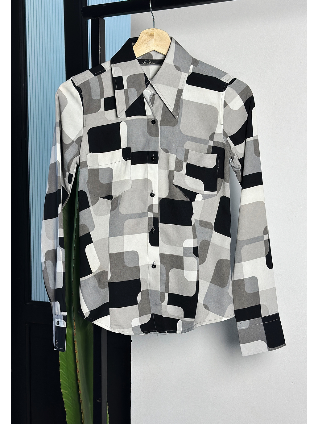 Camisa estampada vintage  1